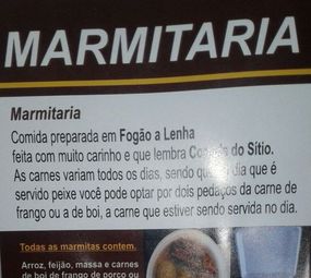 Fornecemos Marmitas de segunda a sexta