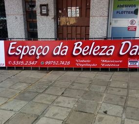 Placas ferro e Lona