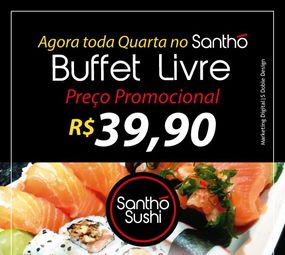 Agora nas Quartas Buffet Livre a noite