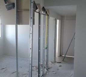Mais uma casa bonita com arte em drywall